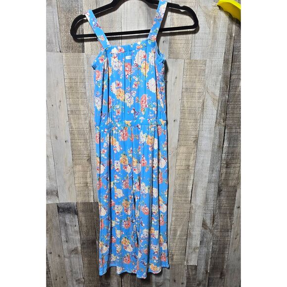 O'neill Blue Floral Girl's Aris Romper Jumper Jumpsuit - Picture 3 of 6